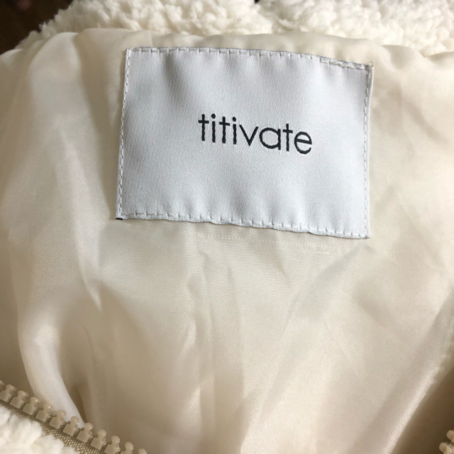 titivate(ティティベイト)のtitivate ボアフードブルゾン レディースのジャケット/アウター(ブルゾン)の商品写真