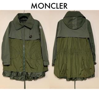 モンクレール(MONCLER)のモンクレール HARUMI カーキ ミリタリー ハーフコート サカイ sacai(モッズコート)