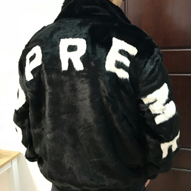 Supreme Faux Fur Bomber Jacket L