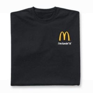 マクドナルド(マクドナルド)のマクドナルド I'm Lovin it TシャツBK Lサイズ(Tシャツ/カットソー(半袖/袖なし))