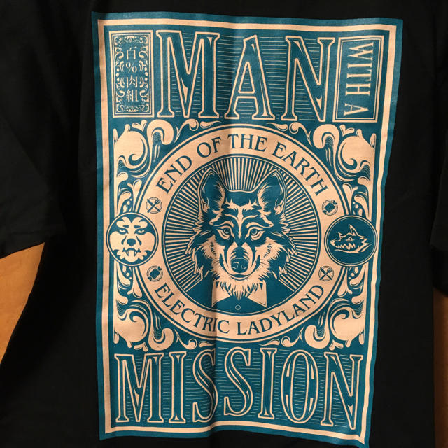 MAN WITH A MISSION(マンウィズアミッション)のマンウィズ mwam gentle wolf tシャツ エンタメ/ホビーのタレントグッズ(ミュージシャン)の商品写真