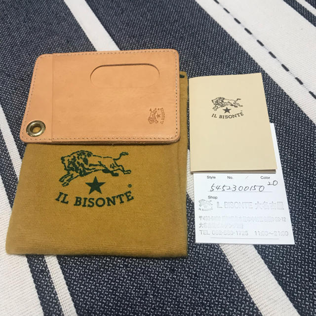 IL BISONTE(イルビゾンテ)のイルビゾンテ パスケース ヌメ 正規品 メンズのファッション小物(名刺入れ/定期入れ)の商品写真