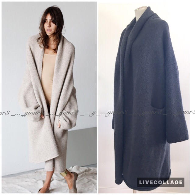 L'Appartement DEUXIEME CLASSE(アパルトモンドゥーズィエムクラス)のLAUREN MANOOGIAN HOODED KNIT カーディガン 希少 レディースのジャケット/アウター(ニットコート)の商品写真