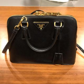 プラダ(PRADA)のプラダ サフィアーノ 黒(ハンドバッグ)