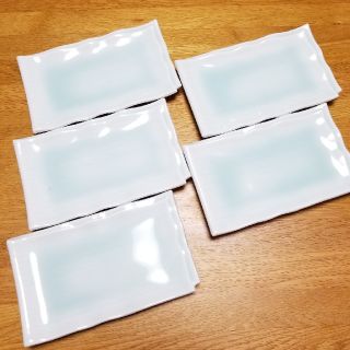 【新品】有田焼 角皿 5枚 魚皿 長皿(食器)