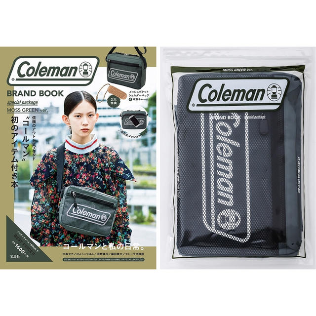 Coleman(コールマン)の[モスグリーン]コールマン ブランドムック メッシュポケットショルダーバック  メンズのバッグ(ショルダーバッグ)の商品写真