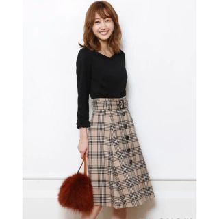 ジャスグリッティー(JUSGLITTY)のJUSGLITTY♡チェックドッキングワンピース 1月15日までの出品になります(ひざ丈ワンピース)