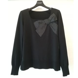 フォクシー(FOXEY)のFOXEY フォクシー ♡  Sweater  "Square Ribbon" (ニット/セーター)