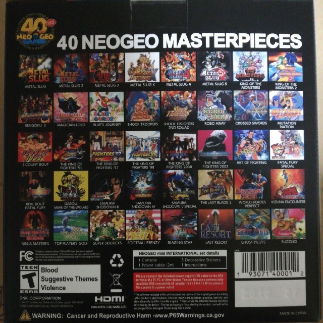 NEOGEO(ネオジオ)のNEOGEO mini エンタメ/ホビーのゲームソフト/ゲーム機本体(家庭用ゲーム機本体)の商品写真