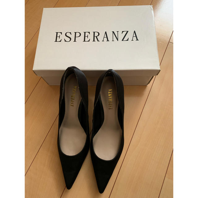 ESPERANZA(エスペランサ)のブラック ハイヒール レディースの靴/シューズ(ハイヒール/パンプス)の商品写真