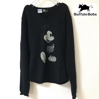 バッファローボブス(BUFFALO BOBS)の【BUFFALOBOBS】バッファローボブズ ミッキー コラボ ニット S(ニット/セーター)