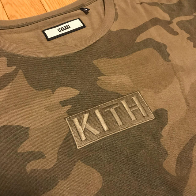 Supreme(シュプリーム)のKith Classic L/S Logo Tee Camo  L メンズのトップス(Tシャツ/カットソー(七分/長袖))の商品写真