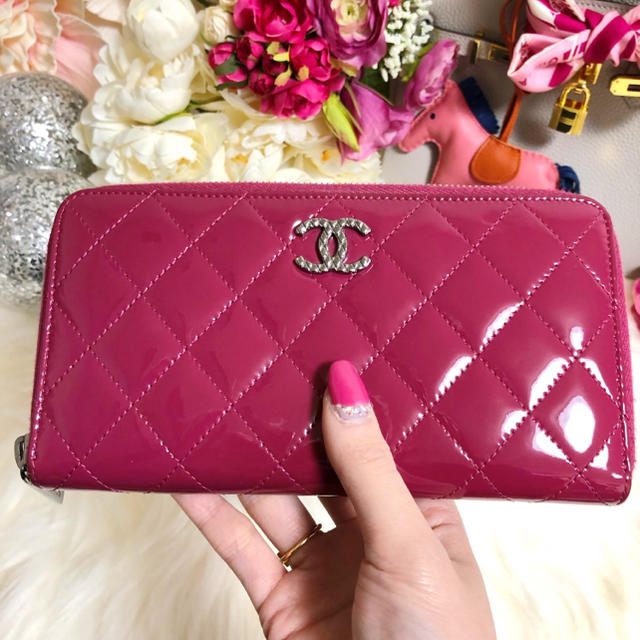 ❤️良品❤️CHANEL シャネル ブリリアント 長財布 ピンク パープルレディース