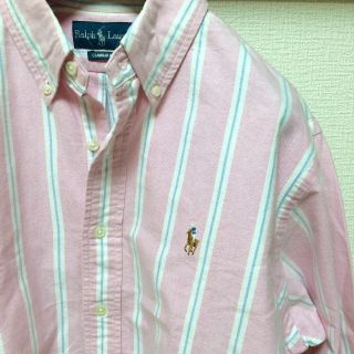 ポロラルフローレン(POLO RALPH LAUREN)のラルフローソン ビッグサイズシャツ ワンピース ピンク(シャツ/ブラウス(長袖/七分))