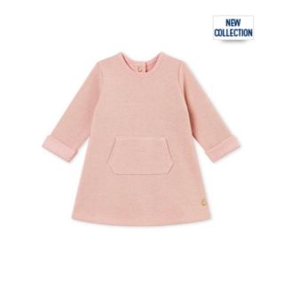 プチバトー(PETIT BATEAU)のりー様専用♡36m プチバトー ラメスウェットワンピース(ワンピース)