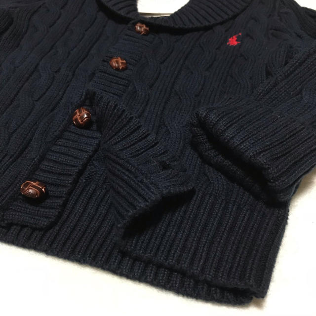 Ralph Lauren(ラルフローレン)の＊あきこ様 専用＊新品✨ショールカラー ケーブルニットカーディガン 18M/85 キッズ/ベビー/マタニティのベビー服(~85cm)(カーディガン/ボレロ)の商品写真