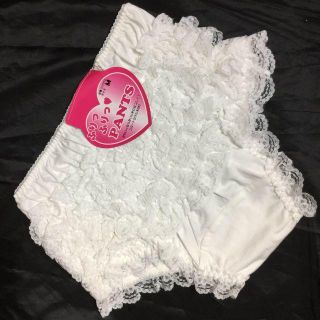 フリルいっぱいショーツ　M　見せパン　アンダースコート(ショーツ)
