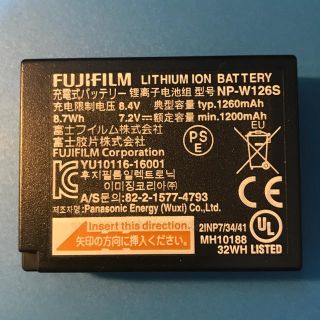 フジフイルム(富士フイルム)の◆FUJIFILM◆純正バッテリー◆NP-W126S◆(その他)
