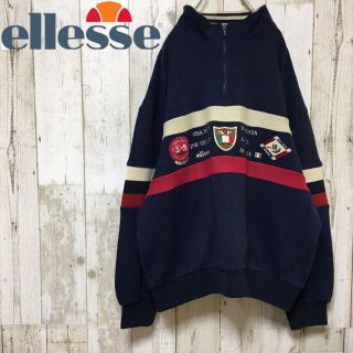 エレッセ(ellesse)の90s 古着系 ellesse エレッセ  ハーフジップ  スウェットトレーナー(スウェット)