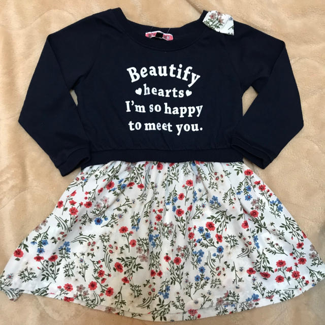 100 ワンピース キッズ/ベビー/マタニティのキッズ服女の子用(90cm~)(ワンピース)の商品写真