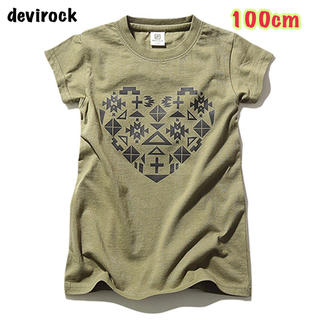 デビロック(DEVILOCK)の新品・タグ付【devirock】半袖チュニック カットソー／100cm(Tシャツ/カットソー)
