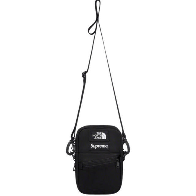 supreme  north face leather shoulder bag