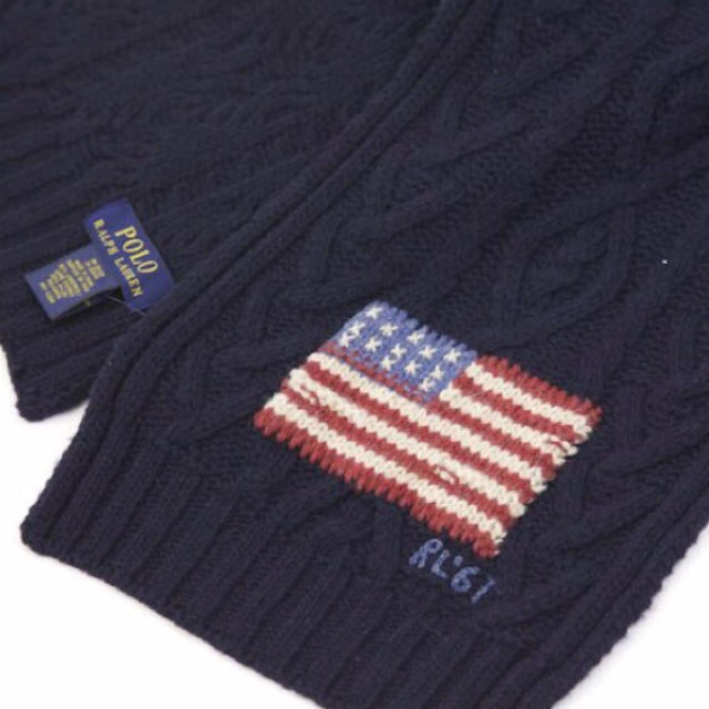 POLO RALPH LAUREN(ポロラルフローレン)のPOLOラルフローレンUSAフラッグマフラー メンズのファッション小物(マフラー)の商品写真