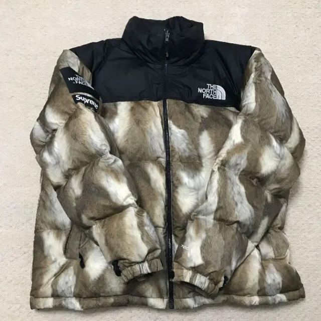 Supreme - supreme×TNF Fur Print Nuptse Jacket XL
