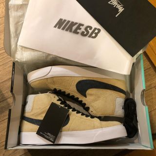 ナイキ(NIKE)の込み 27 Stussy Nike SB Zoom Blazer Mid QS(スニーカー)