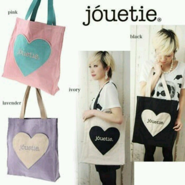 jouetie(ジュエティ)のハートエコバッグ レディースのバッグ(トートバッグ)の商品写真