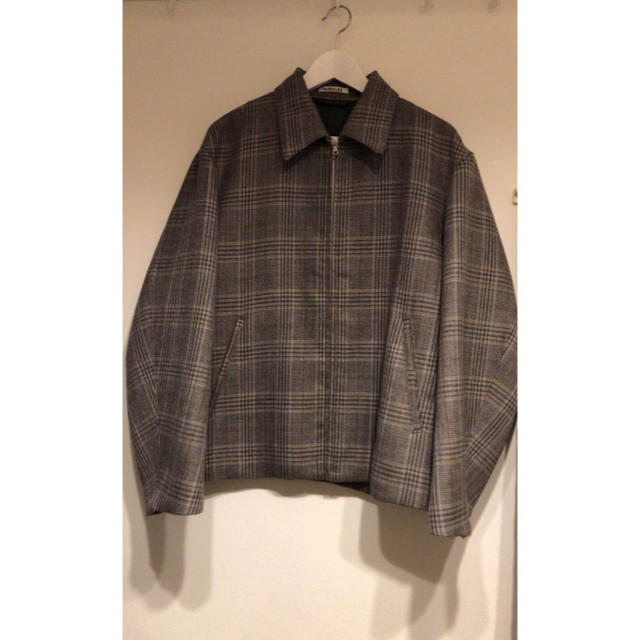 17aw auralee グレンチェック ブルゾン オーラリーcomoli 18