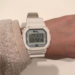 マーガレットハウエル(MARGARET HOWELL)のG-SHOCK マーガレットハウエル ホワイト(腕時計)