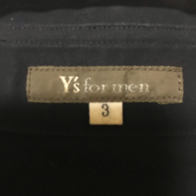 Yohji Yamamoto(ヨウジヤマモト)のY's for men 黒 ロングシャツ 長袖 メンズのトップス(シャツ)の商品写真