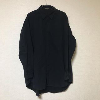 ヨウジヤマモト(Yohji Yamamoto)のY's for men 黒 ロングシャツ 長袖(シャツ)