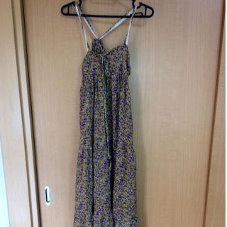 ダブルクローゼット(w closet)のWcloset小花柄マキシワンピース♡(ロングワンピース/マキシワンピース)