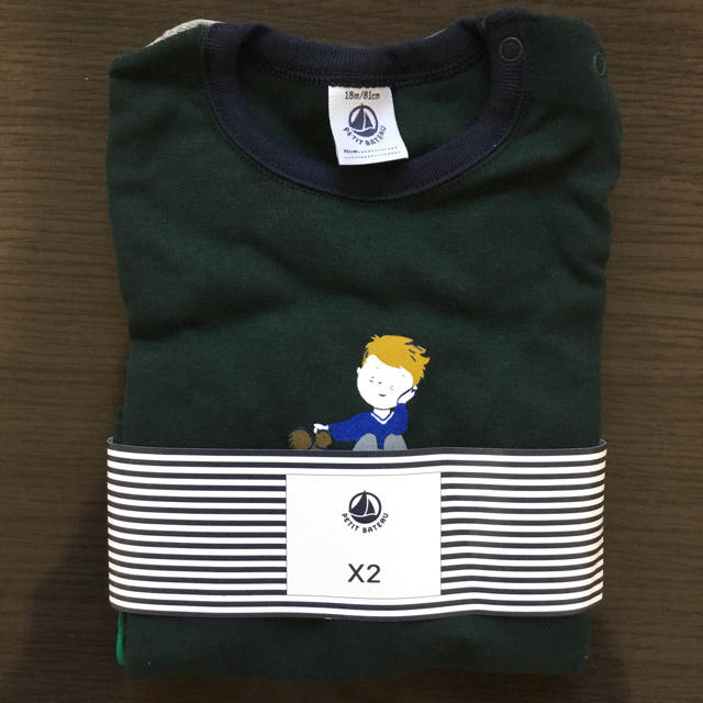 PETIT BATEAU(プチバトー)の【tama様専用】24m キッズ/ベビー/マタニティのキッズ服男の子用(90cm~)(Tシャツ/カットソー)の商品写真