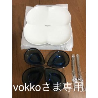 マリクレール(Marie Claire)の【新品・未使用品】marie claire  大皿付ガラスボウルセット(食器)