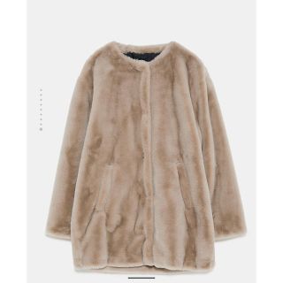 ザラ(ZARA)のフェイクファーコート(毛皮/ファーコート)