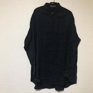 ヨウジヤマモト(Yohji Yamamoto)のY's for men 黒 ロングシャツ 長袖(シャツ)