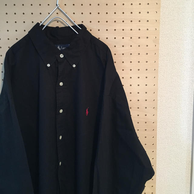 Ralph Lauren(ラルフローレン)の古着 ラルフローレン BDシャツ ポニー刺繍 黒 size: L メンズのトップス(シャツ)の商品写真