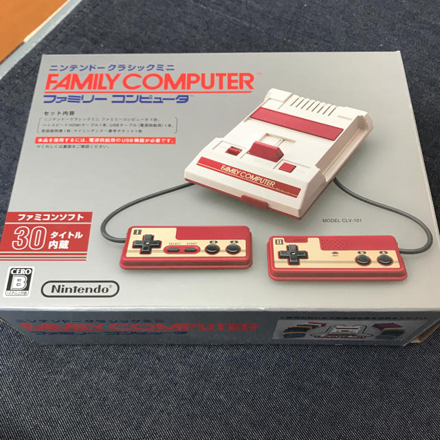 ファミリーコンピュータ(ファミリーコンピュータ)の任天堂クラシックミニ エンタメ/ホビーのゲームソフト/ゲーム機本体(家庭用ゲーム機本体)の商品写真