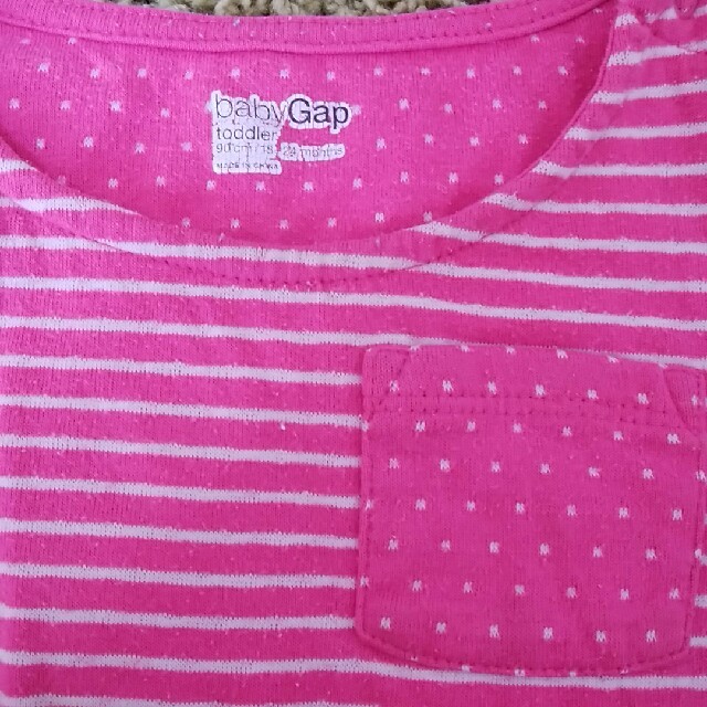 babyGAP(ベビーギャップ)の◆同梱100円◆babyGAP ロングTシャツ90 キッズ/ベビー/マタニティのキッズ服女の子用(90cm~)(Tシャツ/カットソー)の商品写真