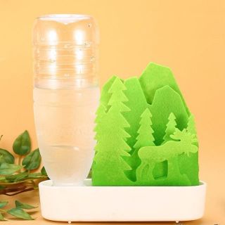 電気いらず手入れ簡単な	自然気化式ECO加湿器 うるおい小さな森(加湿器/除湿機)