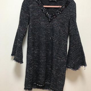 ザラ(ZARA)のZARAツイードワンピース(ミニワンピース)