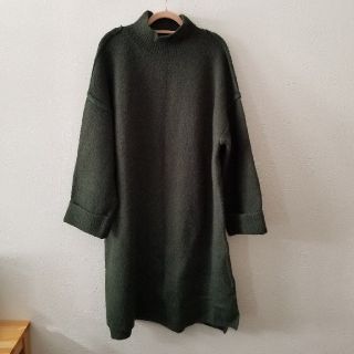 マウジー(moussy)のtomo様専用☆MOUSSY　ニットワンピース　グリーン(ひざ丈ワンピース)