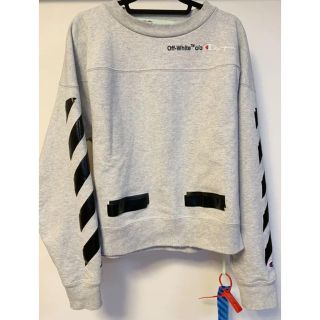 値下げ!OFF-WHITE × champion スウェット ネイビー/ホワイト - www