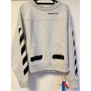 オフホワイト OFF-WHITE 2018SS チャンピオン コラボ クルーネック OMBA021S188750502010 トレーナー スウェットシャツ スウェット コットン レッド レッド×ブラック