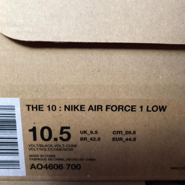 送料込み 28.5 THE TEN AIR FORCE 1 off-white