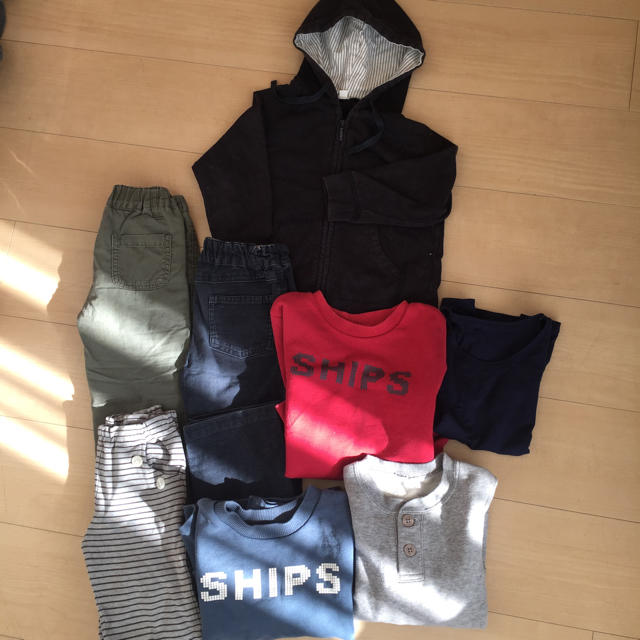 SHIPS KIDS(シップスキッズ)のシップスキッズ MUJI 100センチ 9点セット キッズ/ベビー/マタニティのキッズ服男の子用(90cm~)(パンツ/スパッツ)の商品写真