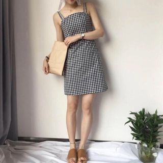 ロキエ(Lochie)のgingham check one-piece(ミニワンピース)